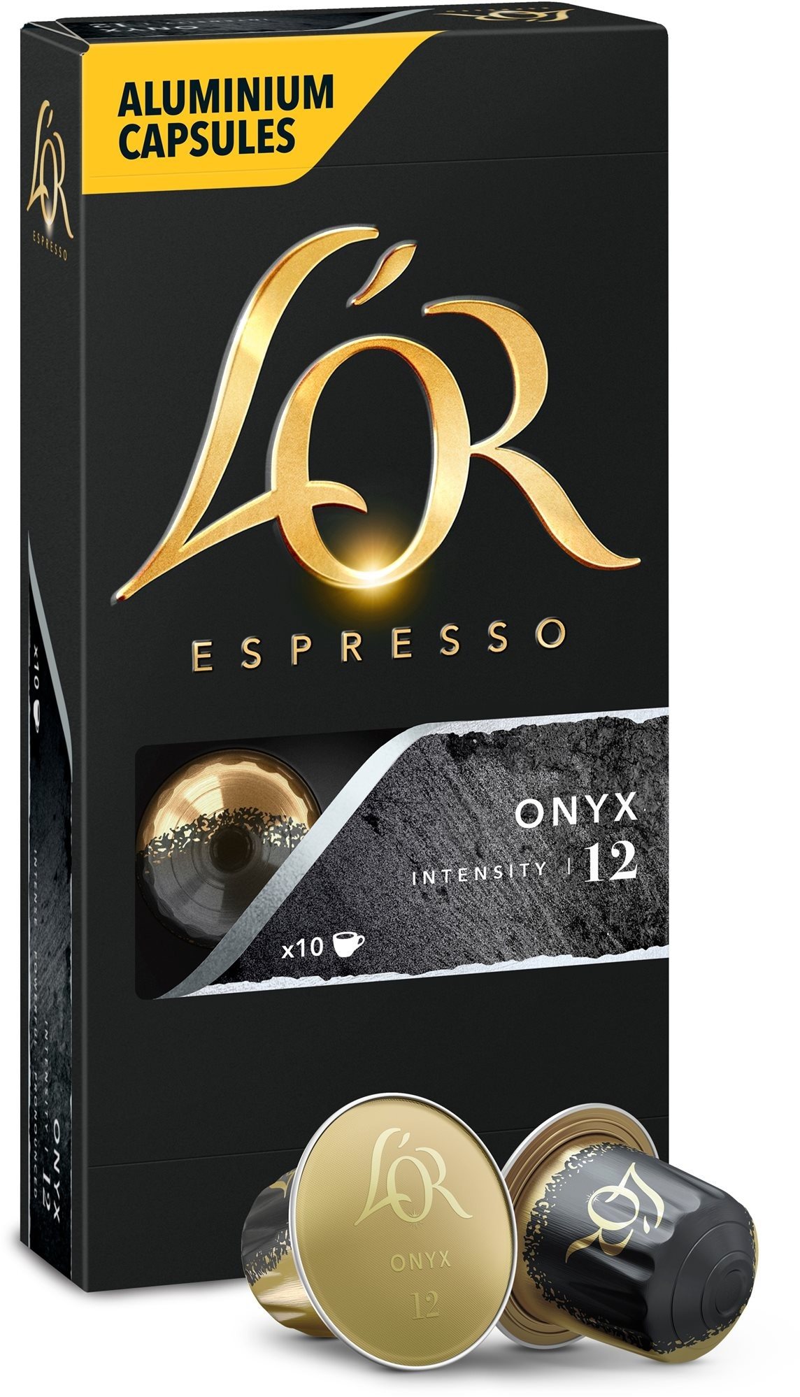 L'OR Espresso Onyx 10 ks hliníkových kapsúl Kávové kapsuly