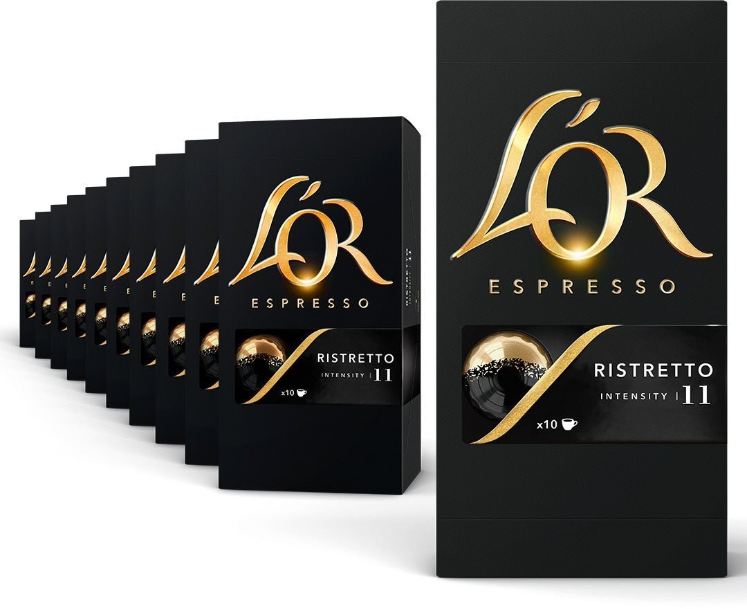 L'OR KARTON 10 x Ristretto 10ks kapsle Kávové kapsle