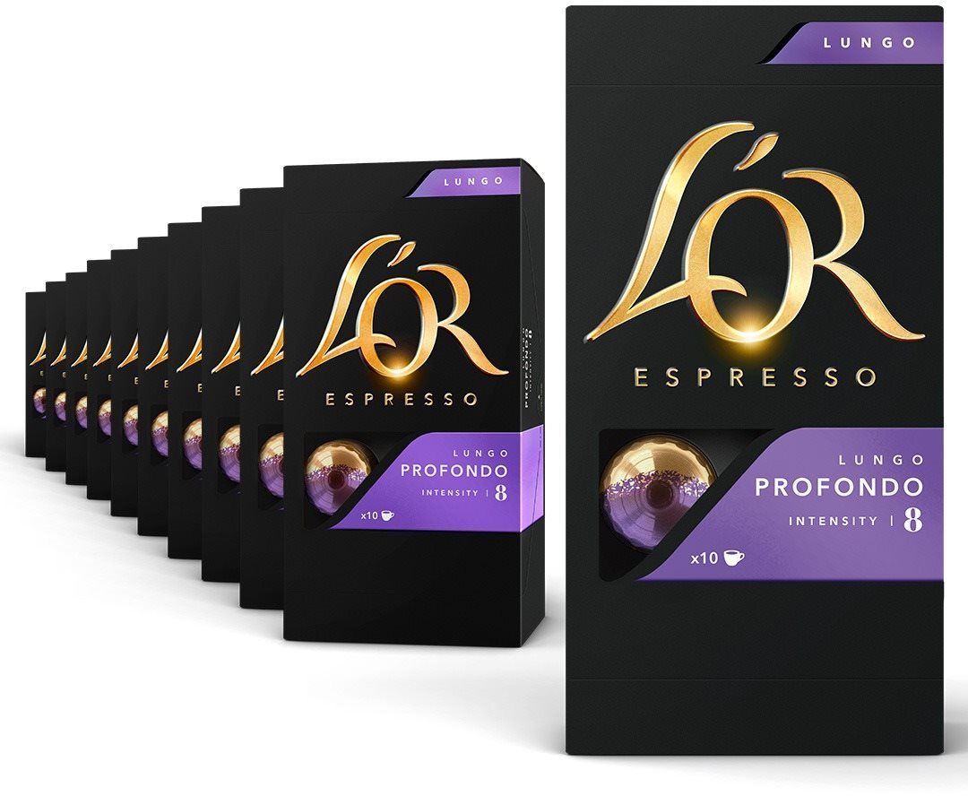 L'OR KARTON 10× Profondo 10 ks kapsuly Kávové kapsuly