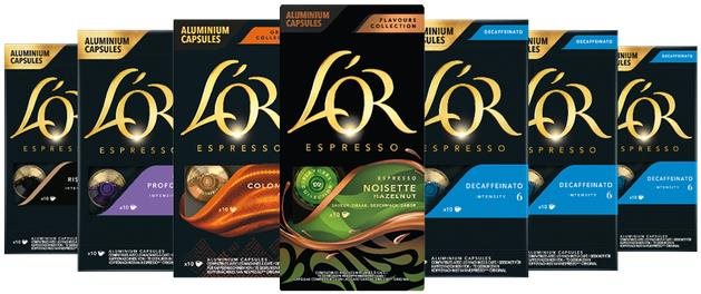 L'OR Balanced MixPack Nespresso®* Original 70 ks Kávové kapsuly