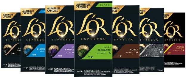 L'OR Essentials MixPack Nespresso®* Original 70 ks Kávové kapsuly