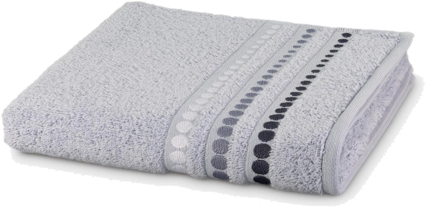 FROTTANA Line Points ručník 50 × 100 cm světle šedá Uterák