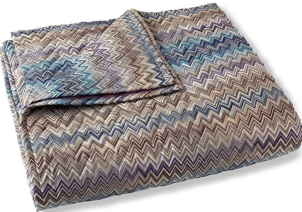 MISSONI HOME JOHN 260 × 270 cm, tyrkysová Prikrývka na posteľ