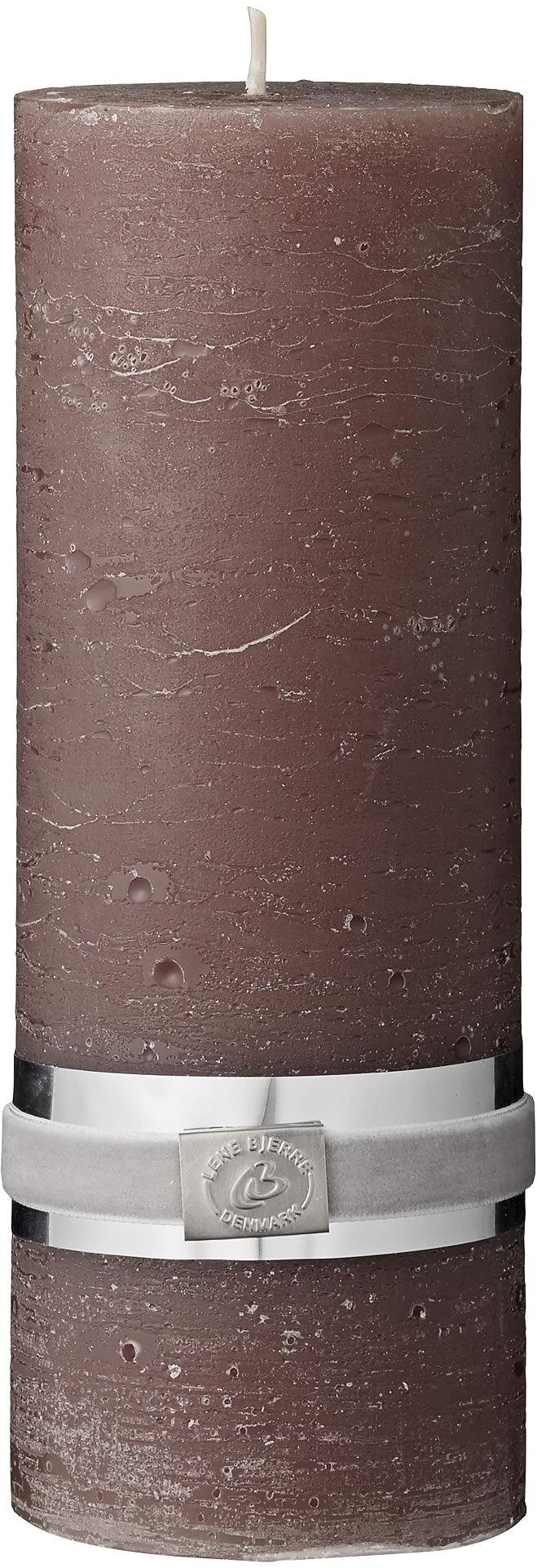 Lene Bjerre Rustic hnědá 20 × 7,5 cm Svíčka