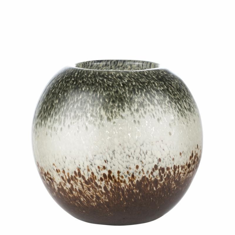 STRIVIA, výška 12 cm, priemer 14 cm, sklo Váza