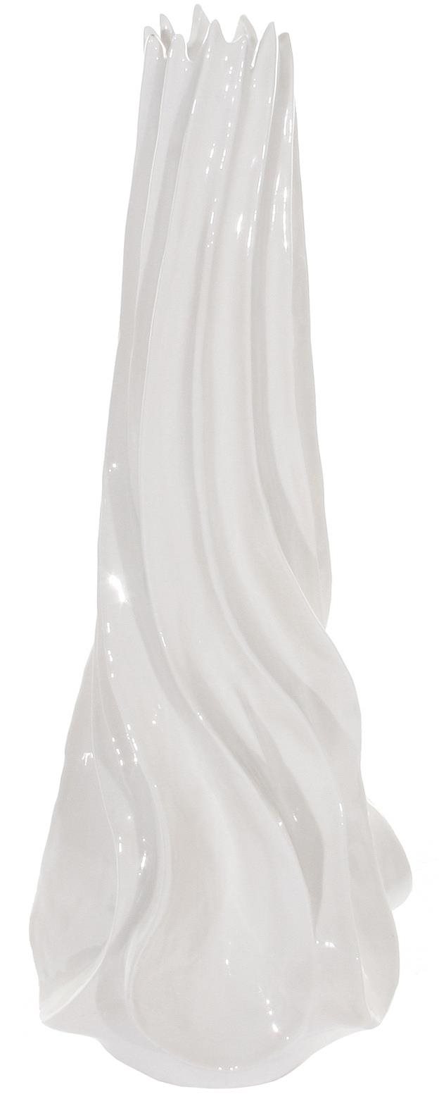 Keramická biela 78 cm Váza