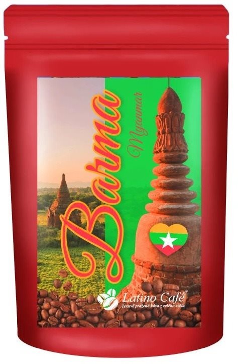 Latino Café Káva Barma Myanmar, mletá 200 g Káva