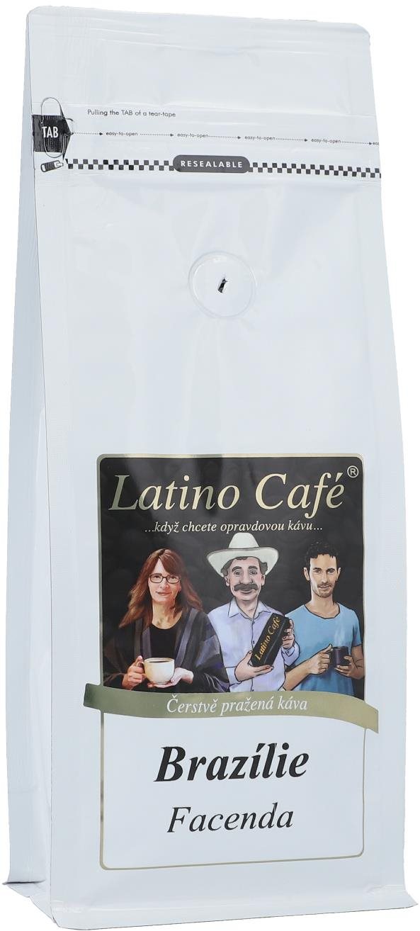 Latino Café Káva Brazílie Facenda, mletá 1 kg Káva