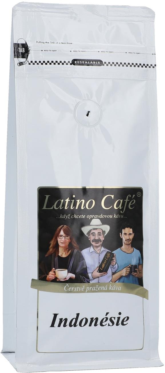 Latino Café Káva Indonésie, zrnková 500g Káva