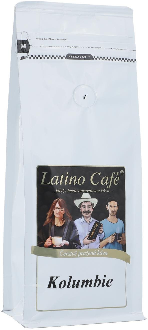 Latino Café Káva Kolumbia, zrnková 500 g Káva