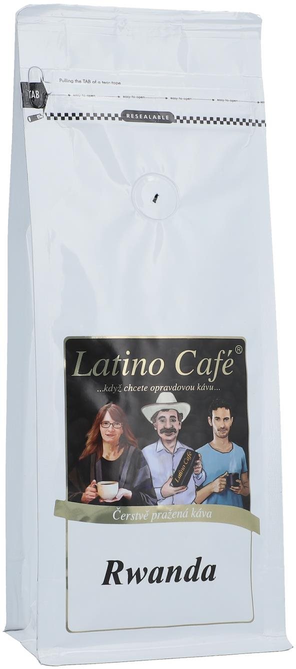 Latino Café Káva Rwanda, zrnková 200 g Káva