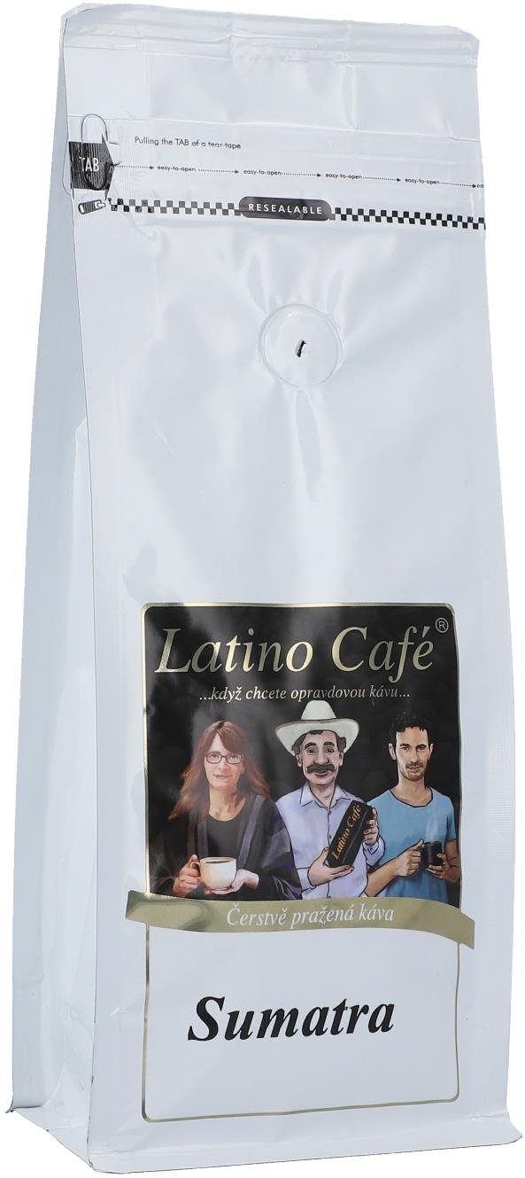 Latino Café Káva Sumatra, zrnková 1 kg Káva