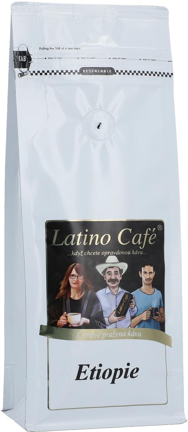 Latino Café Káva Etiopia, mletá 1 kg Káva