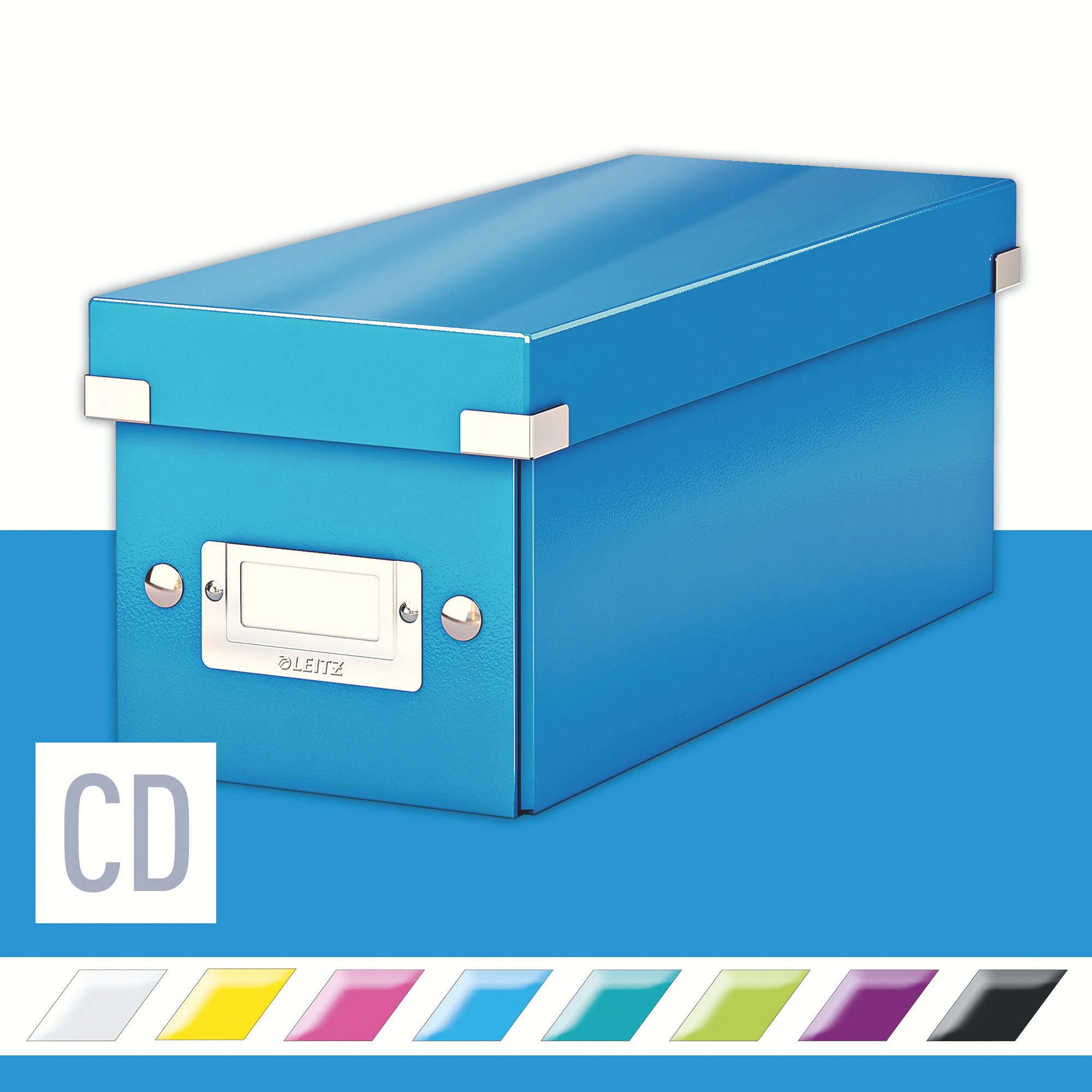 Leitz WOW Click & Store CD 14,3 x 13,6 x 35,2 cm, modrá Archivačná...
