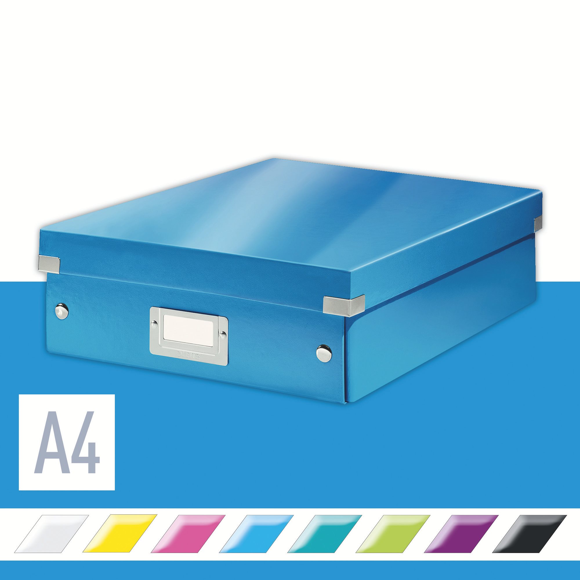 Leitz WOW Click & Store A4 28,1 x 10 x 37 cm, modrá Archivačná...