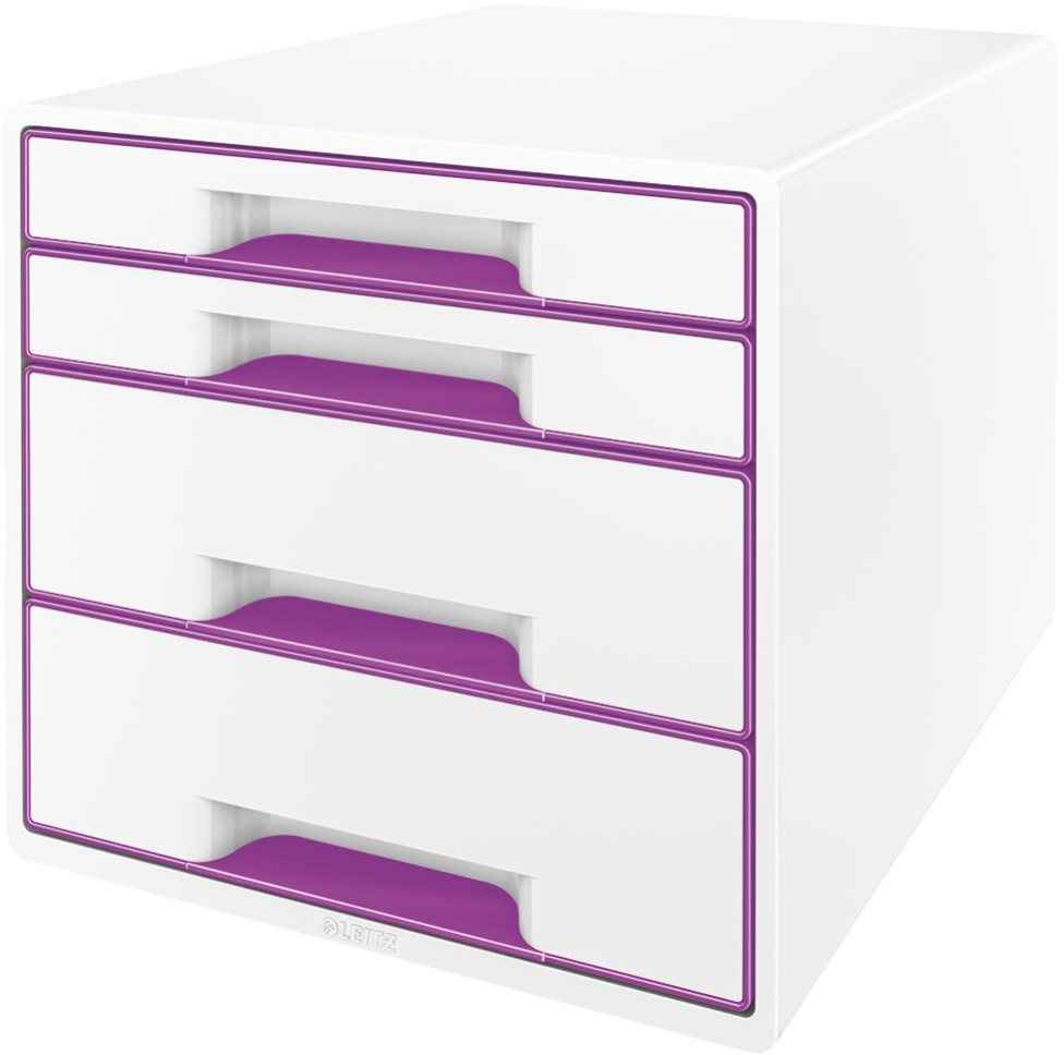 Leitz WOW CUBE purpurový Zásuvkový box