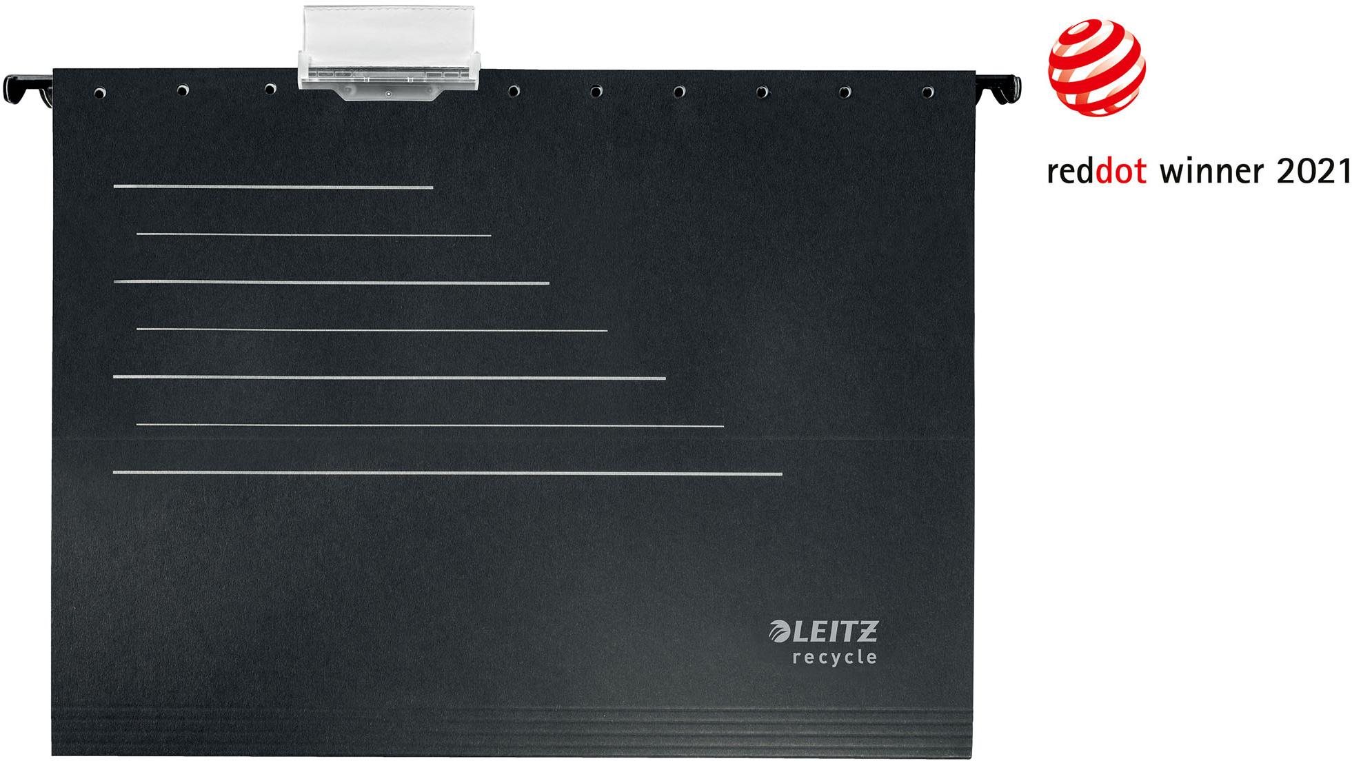 LEITZ RECYCLE Alpha A4 typu "V", čierne Dosky na dokumenty