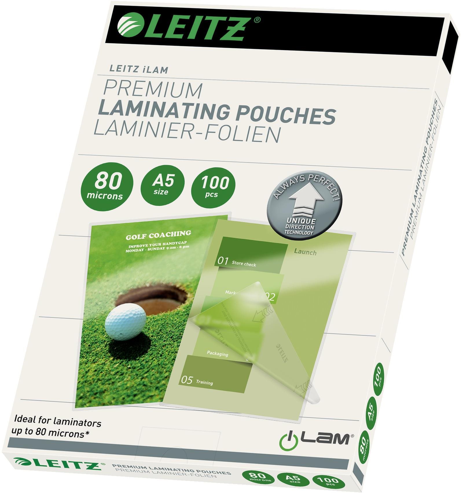 LEITZ iLam A5/160 so smerovacou technológiou, lesklá – balenie 100...
