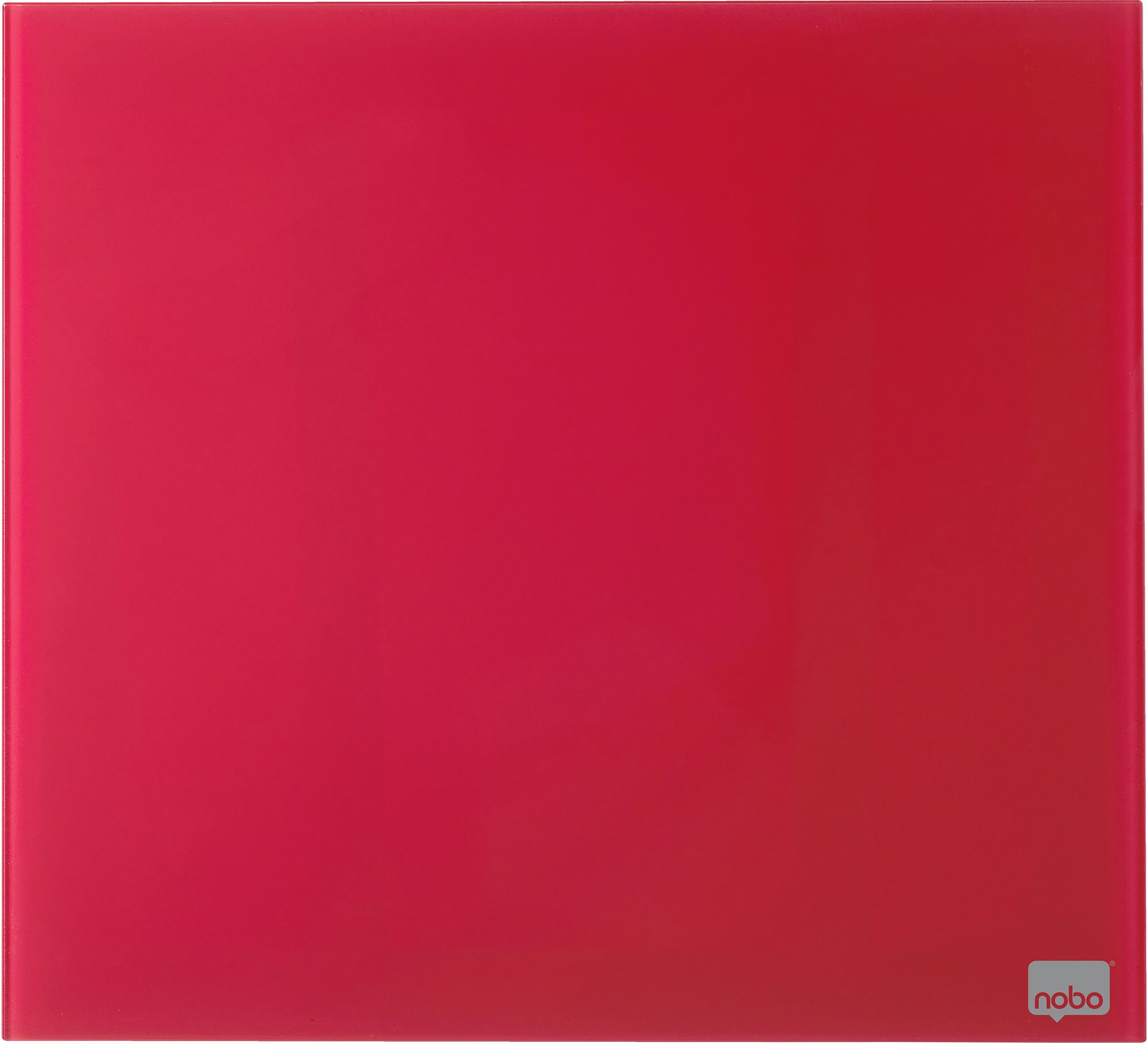 NOBO sklenená 30 × 30 cm, červená Magnetická tabuľa