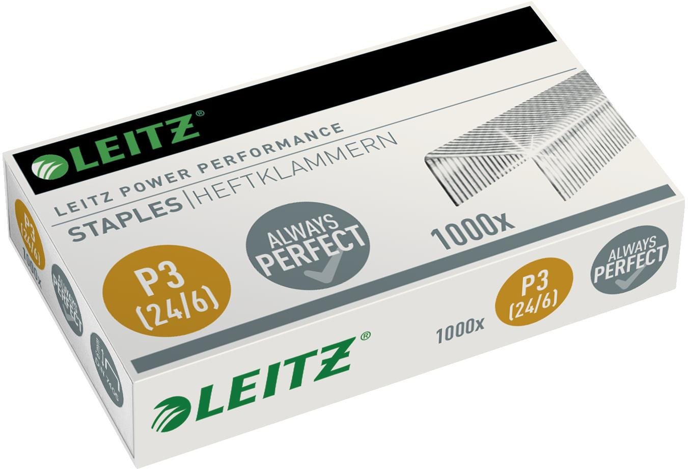 LEITZ Power Performance P3 – balenie 1000 ks Spony do zošívačky
