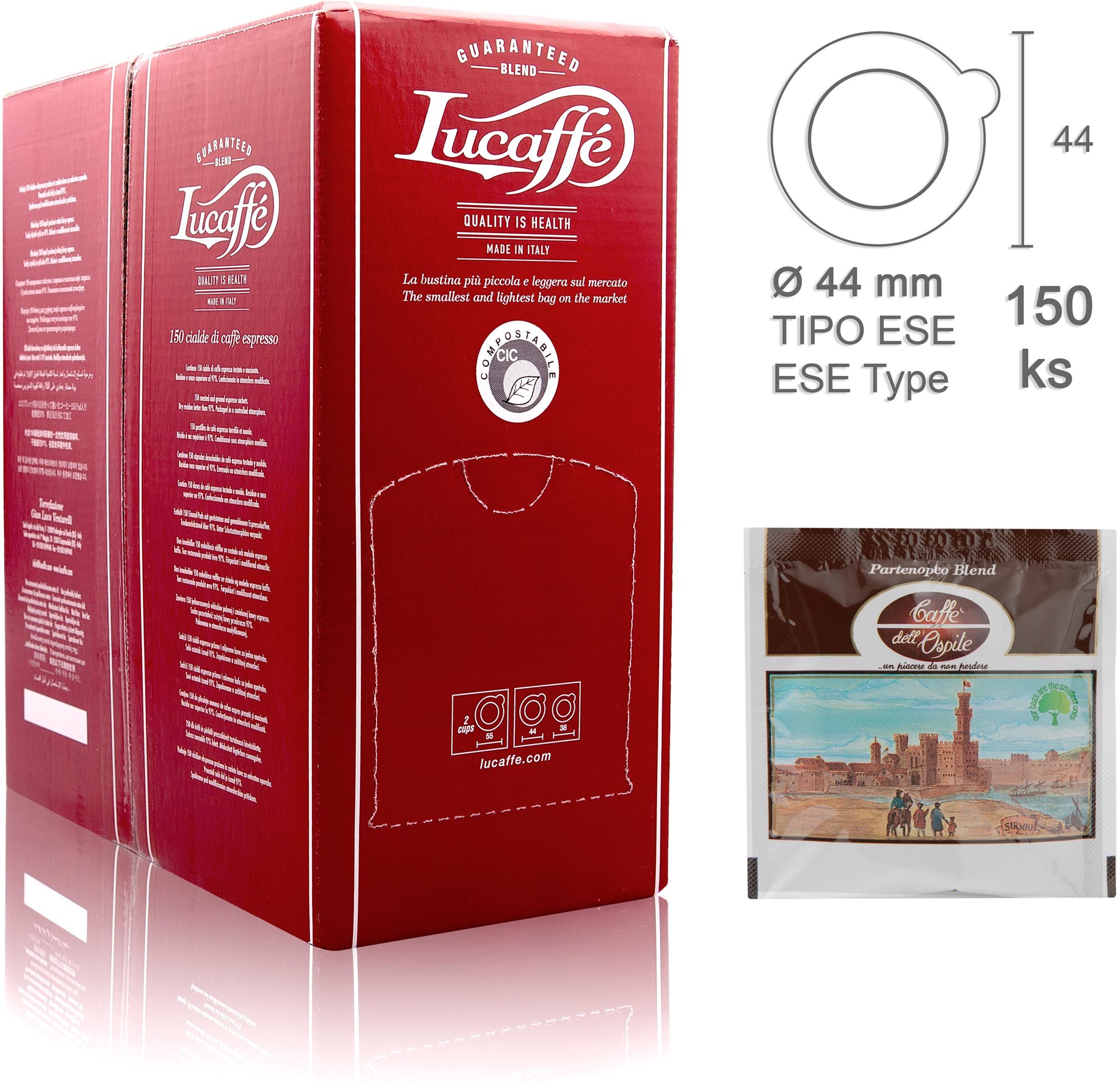 Lucaffe PODS Ospite 150 ks ESE pody