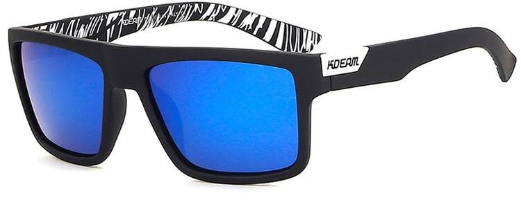 KDEAM Holland 4 Black/Blue Slnečné okuliare