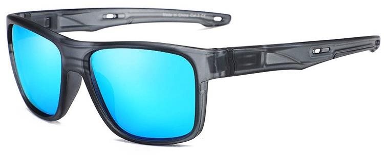 KDEAM Oxford 6 lear/Sky Blue Slnečné okuliare