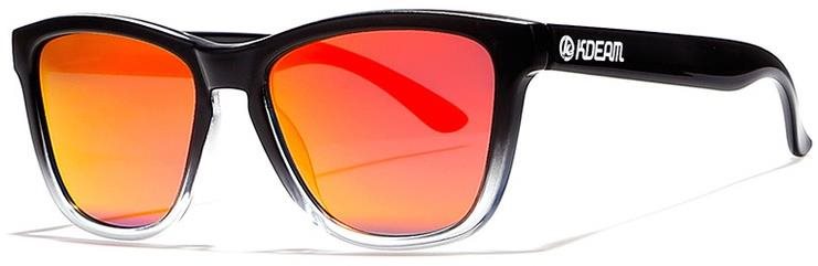 KDEAM Ruston 43 Black/Red Slnečné okuliare