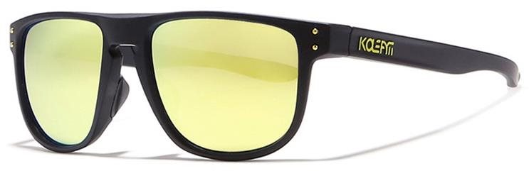 KDEAM Enfield 5 Black/Yellow Slnečné okuliare