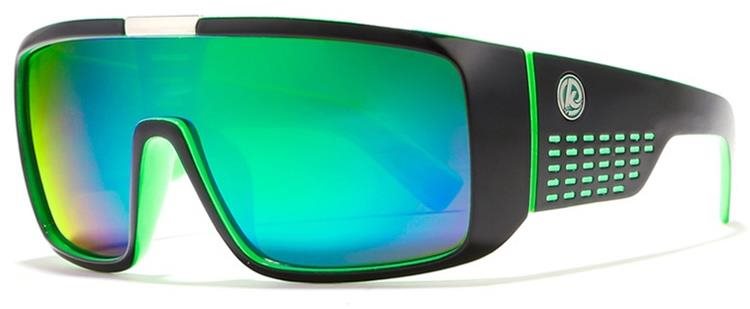 KDEAM Novato 63 Black & Green/Green Slnečné okuliare