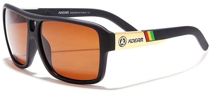 KDEAM Bayonne 5 Black/Brown Slnečné okuliare