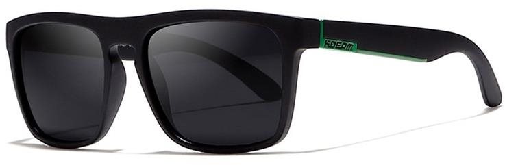 KDEAM Sunbury 2 Black & Green/Black Slnečné okuliare