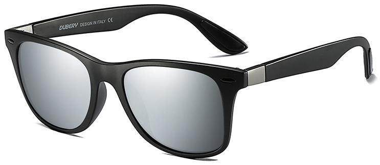 DUBERY Columbia 3 Black/Silver Slnečné okuliare