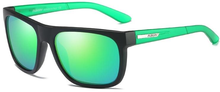 DUBERY Newton 7 Black & Green/Green Slnečné okuliare
