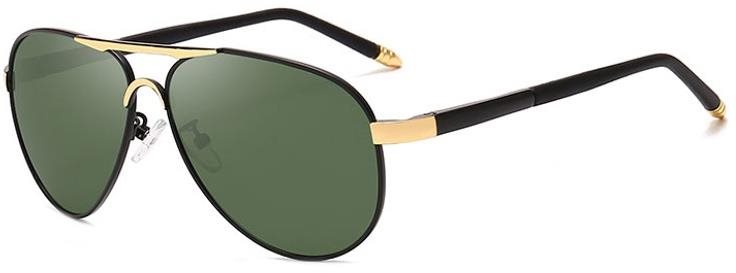 NEOGO James 5 Gold/Green Slnečné okuliare