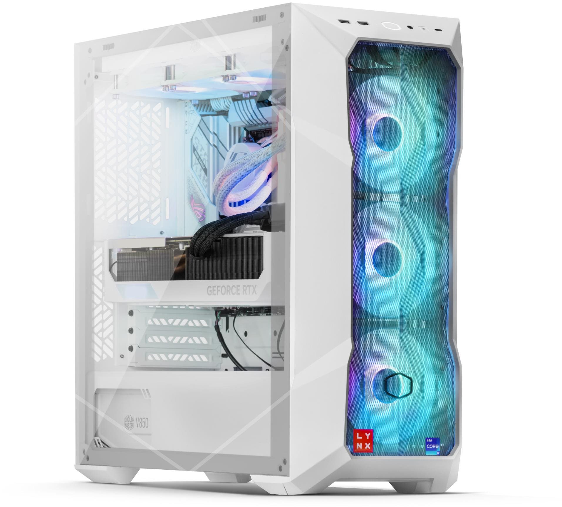 LYNX Challenger White Intel Core i5 RTX 4070 SUPER Gamer PC