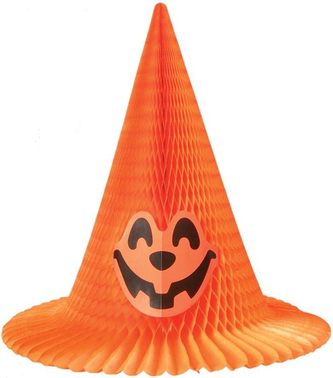 LAALU Klobúk papierový oranžový 40 cm Dekorácia