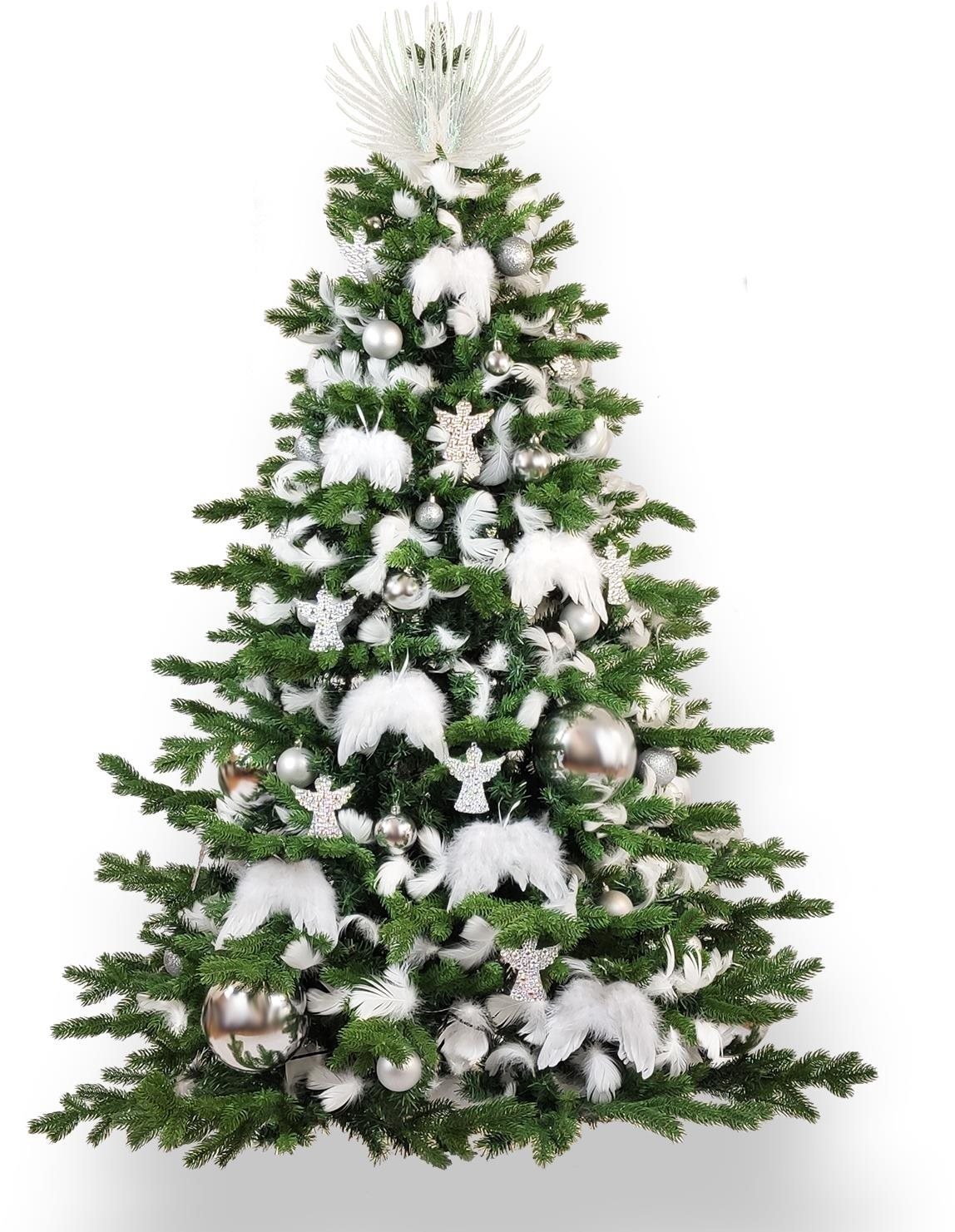 LAALU Ozdobený stromček ANJELSKÉ KRÍDLA 210 cm s 97 ks ozdôb a...