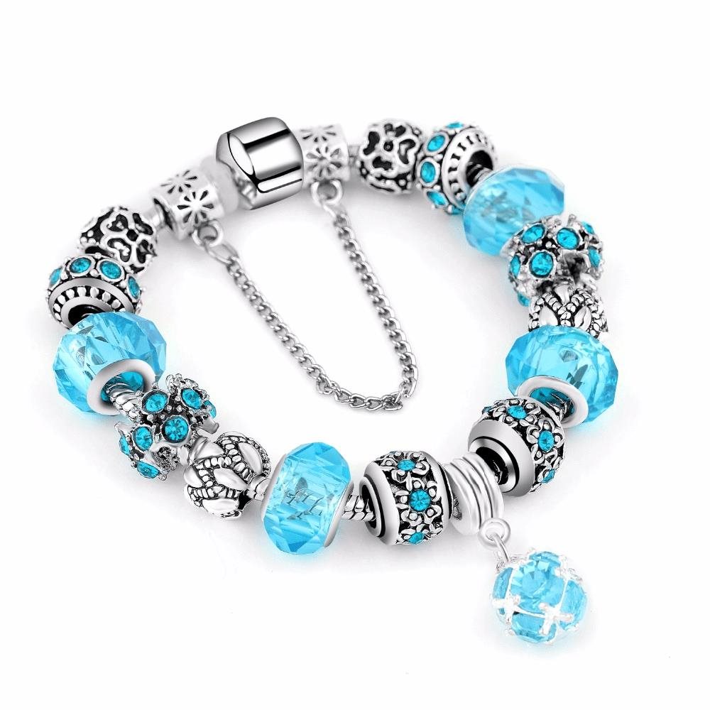 Silver Star Náramok – blue/silver – 22 Náramok