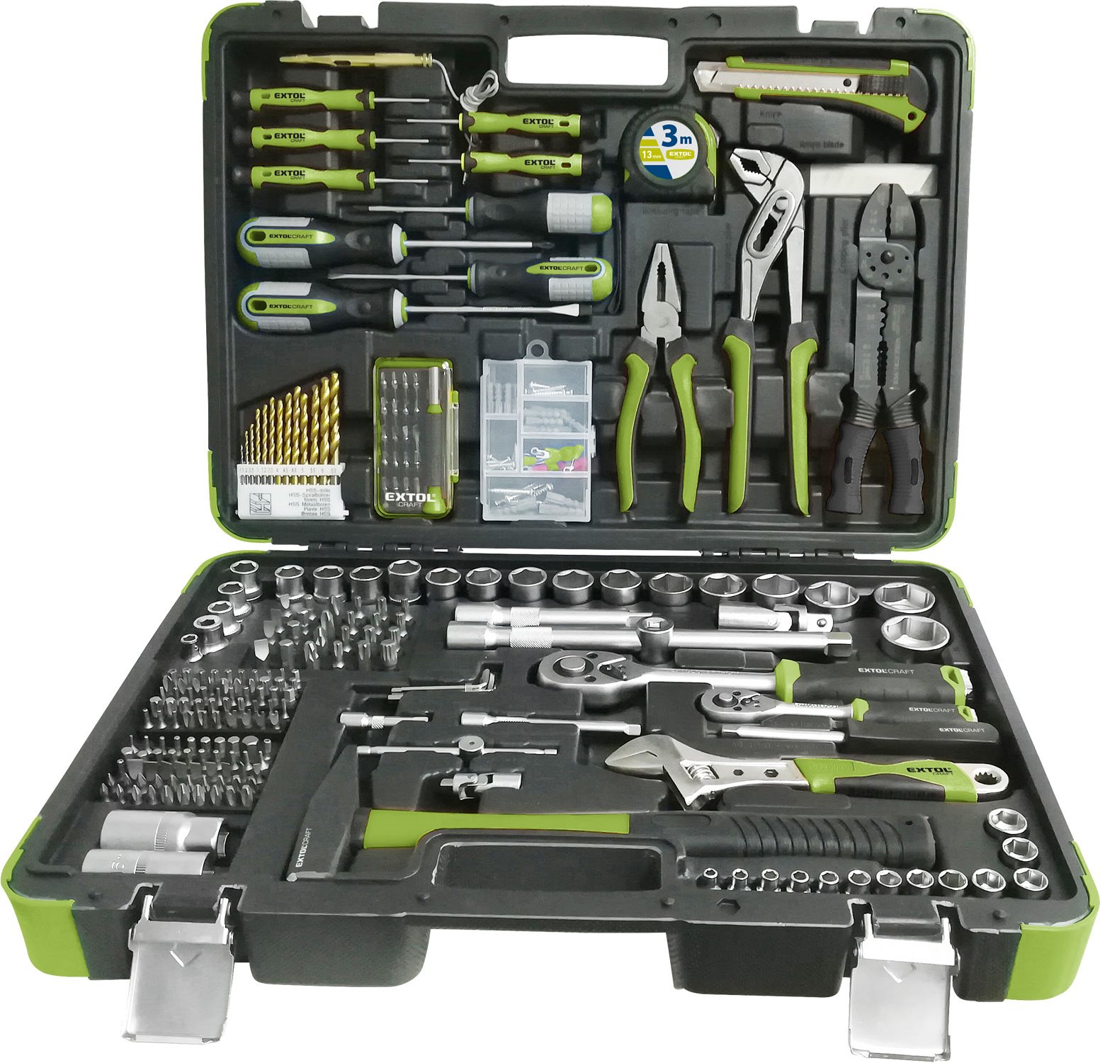 EXTOL CRAFT sada nářadí, 1/4", 1/2", 918303 Sada nářadí