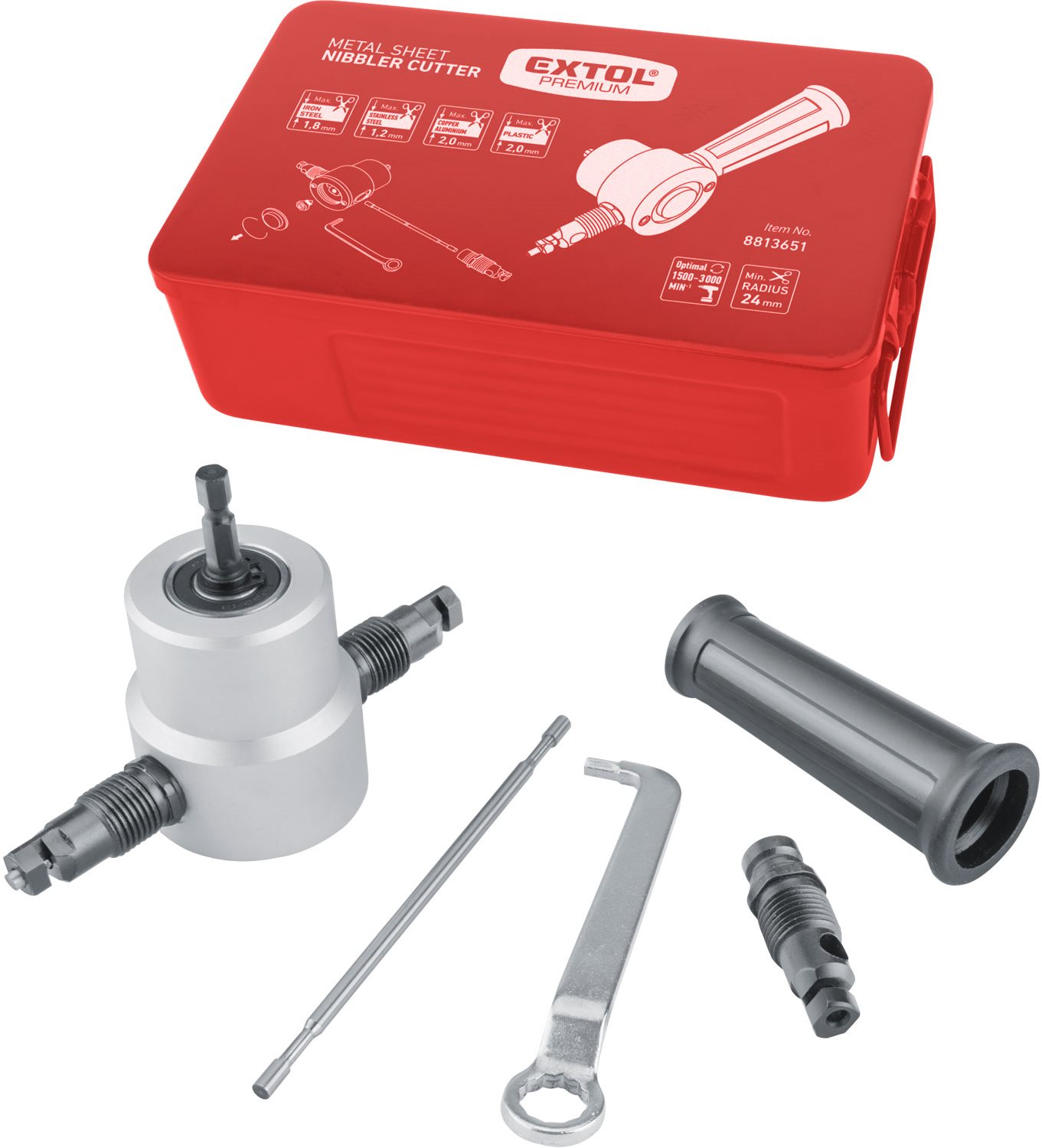 Extol Premium 8813651 lemezvágó adapter fúrógépre Kiegészítő