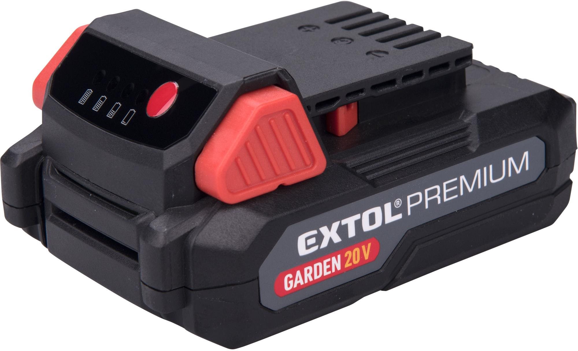 EXTOL PREMIUM vezeték nélküli akkumulátor GARDEN20V, 2000mAh,...