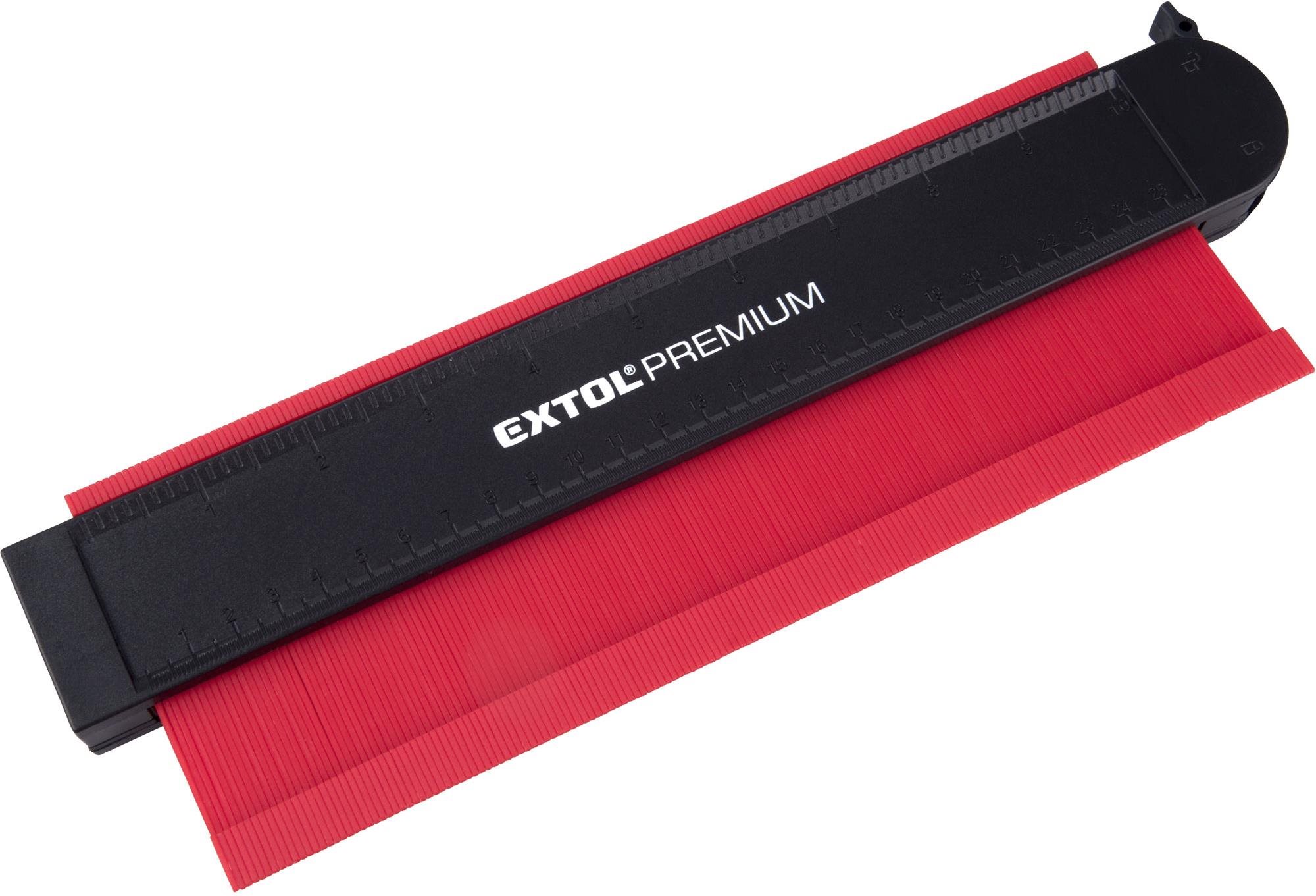 EXTOL PREMIUM šablóna obrysová uzamykacia Šablóna