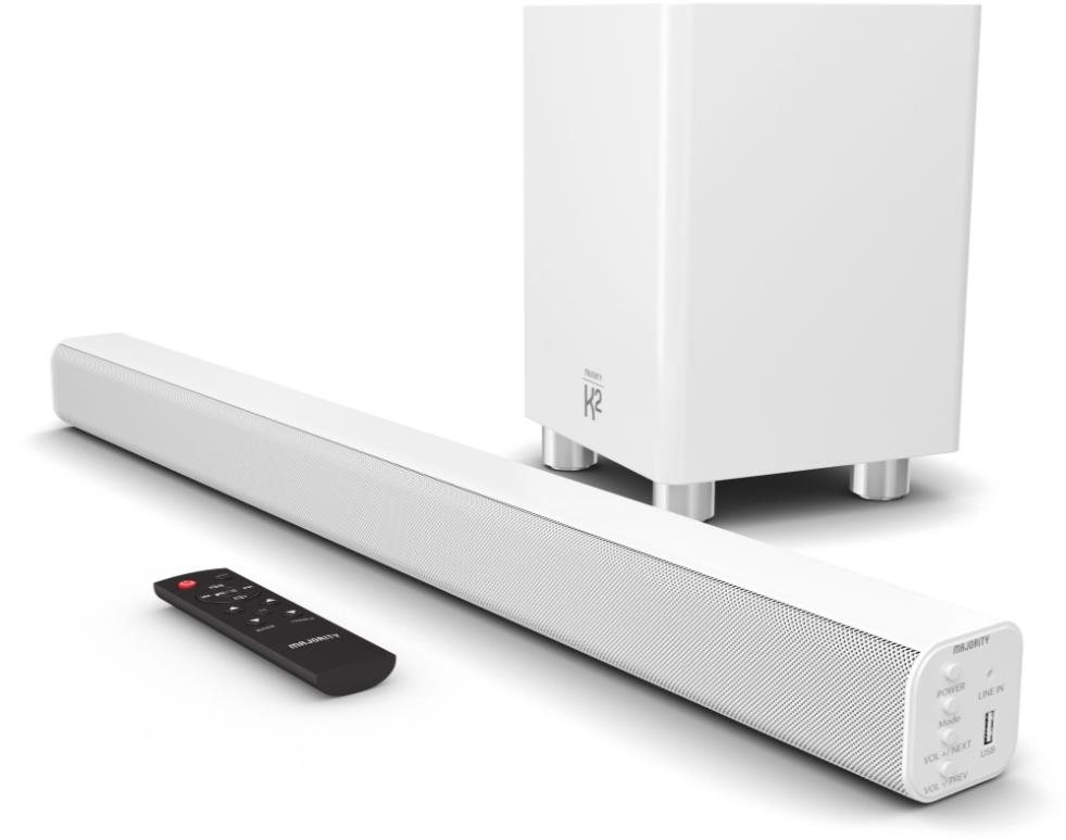 MAJORITY AUDIO K2 weiß Soundbar