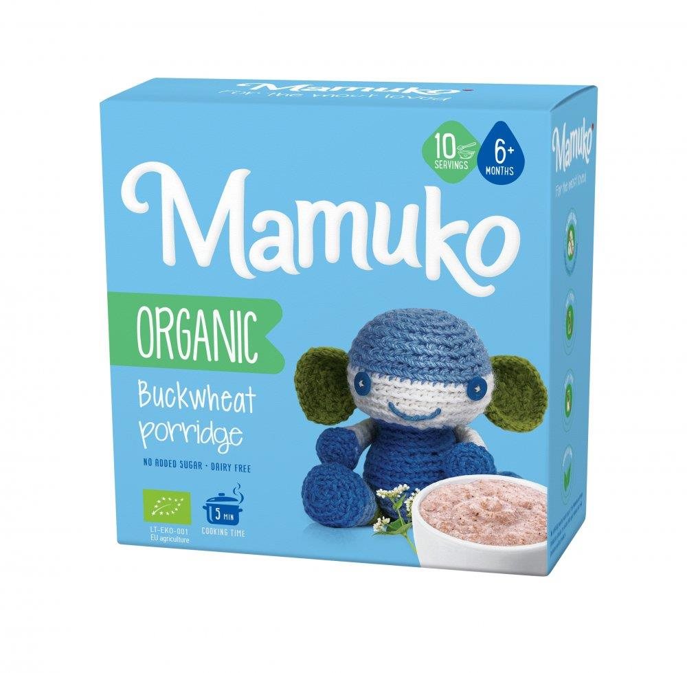 Mamuko Dětská bio kaše hnědá pohanka 200 g Nemléčná kaše