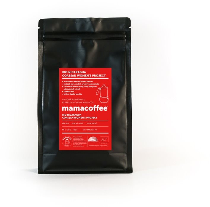 mamacoffee Bio Nicaragua Coassan women's project 250 g Káva