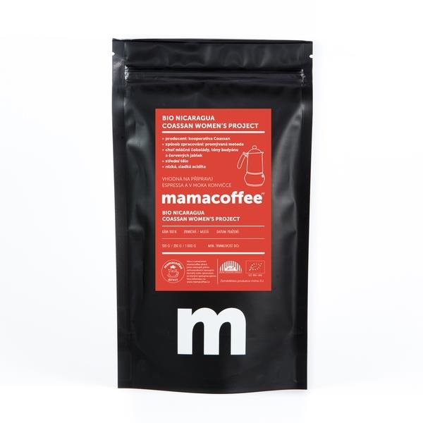 mamacoffee Bio Nicaragua Coassan women's project 100 g Káva
