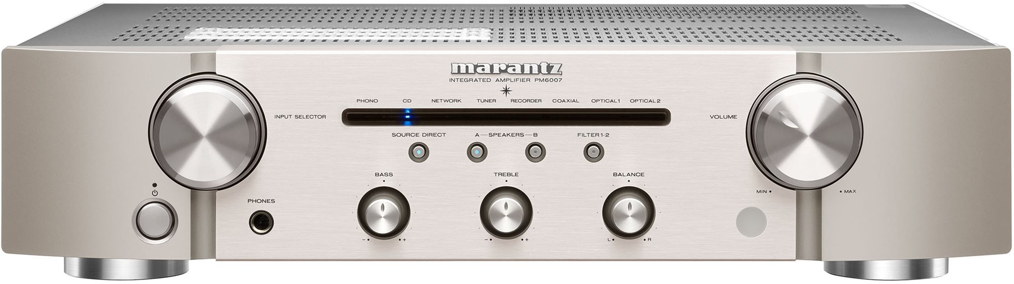 Marantz PM6007 strieborno-zlatý HiFi zosilňovač