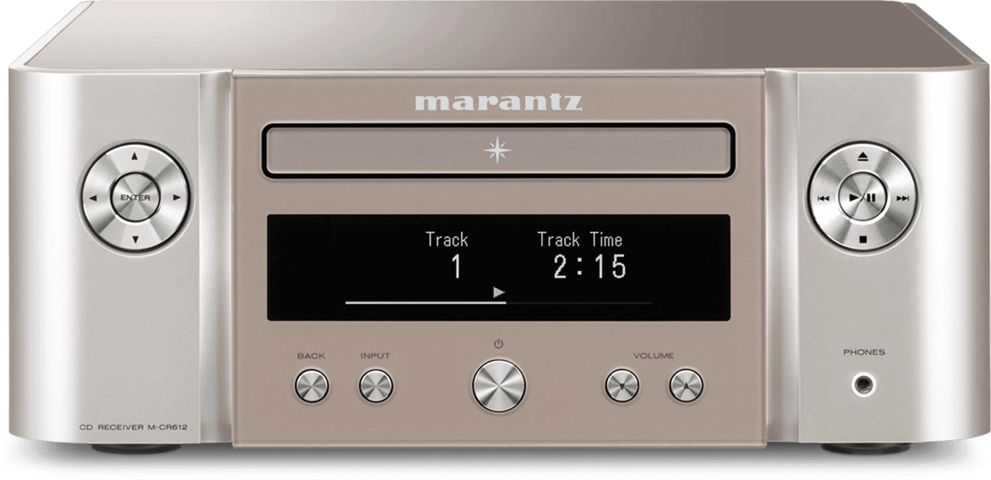 Marantz MCR612 Melody X strieborno-zlatý Minisystém