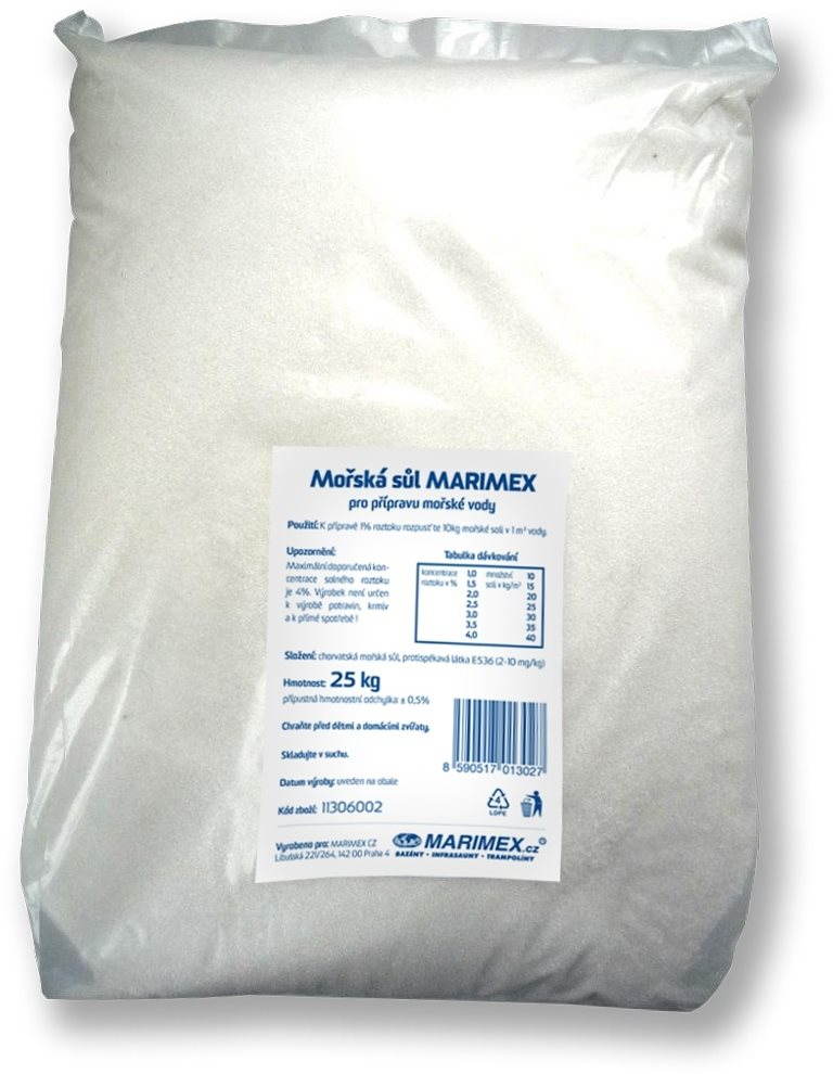 MARIMEX - Soľ morská, 25 kg Bazénová chémia